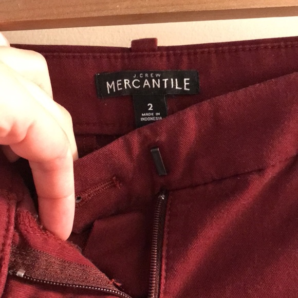 Burgundy J Crew Mercantile Chino Pants - Sz 2 - Picture 4 of 8